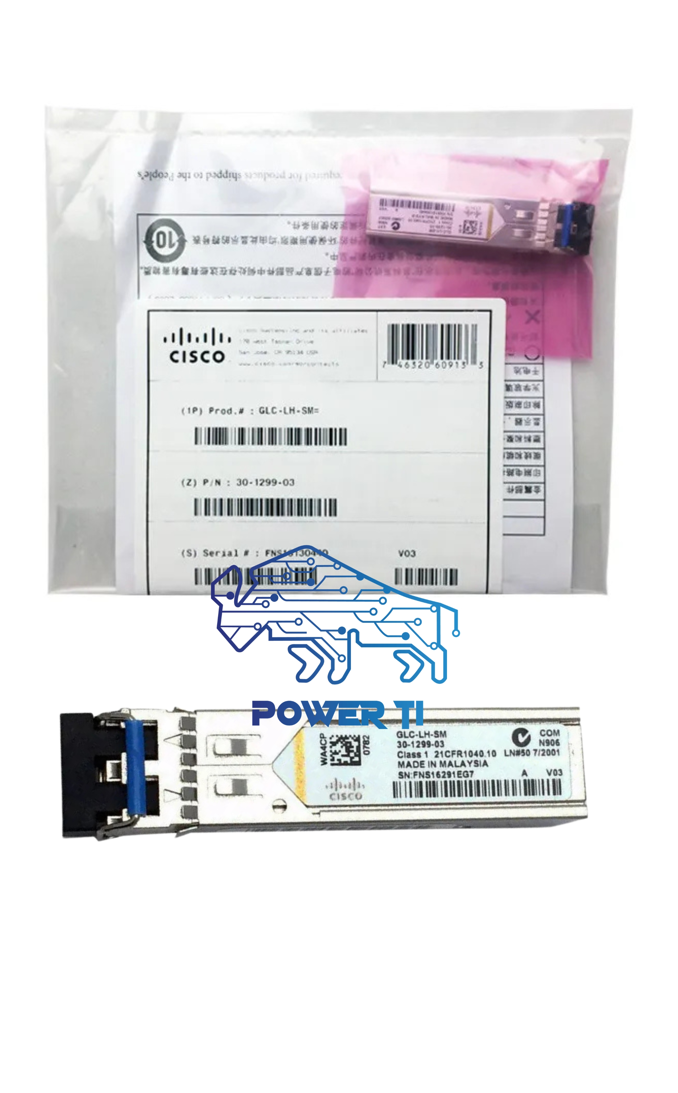 Transceiver Cisco GLC-LH-SM 1000base-LX/LH SFP Monomodo 10KM | GLC-LH-SM
