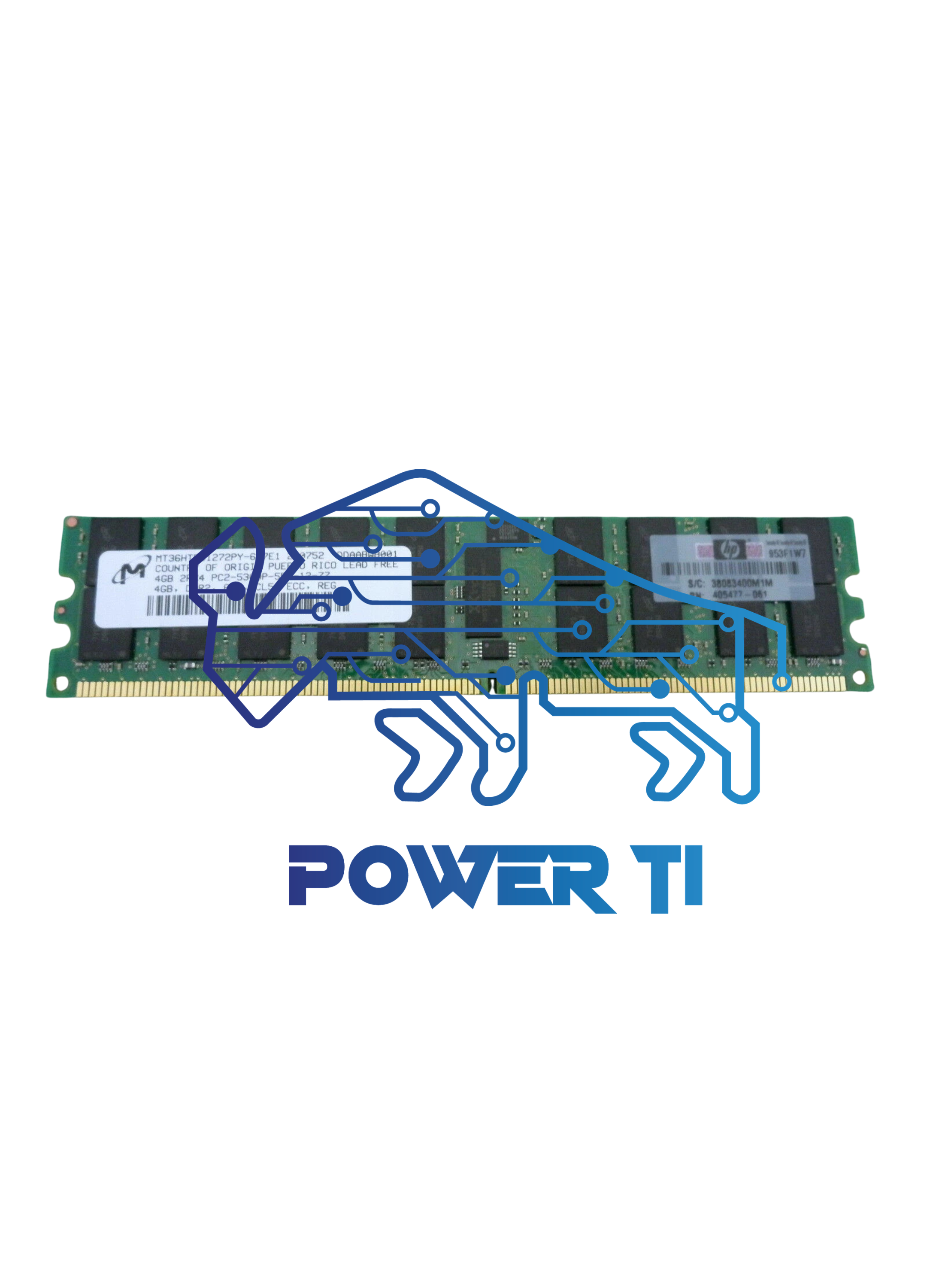 HP Memoria Proliant 4GB PC2-5300P RDIMM | 432670-001 405477-061