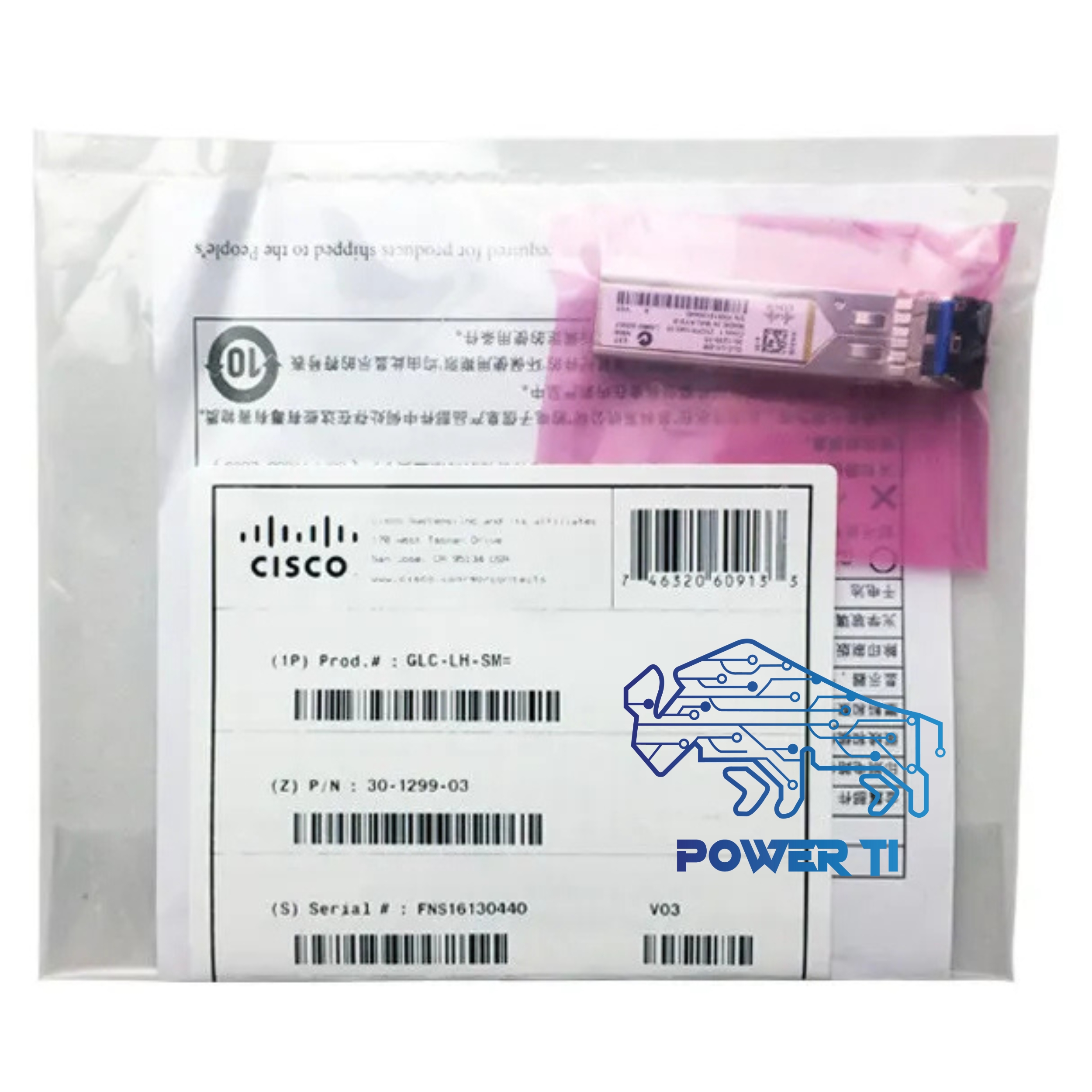 Transceiver Cisco GLC-LH-SM 1000base-LX/LH SFP Monomodo 10KM | GLC-LH-SM