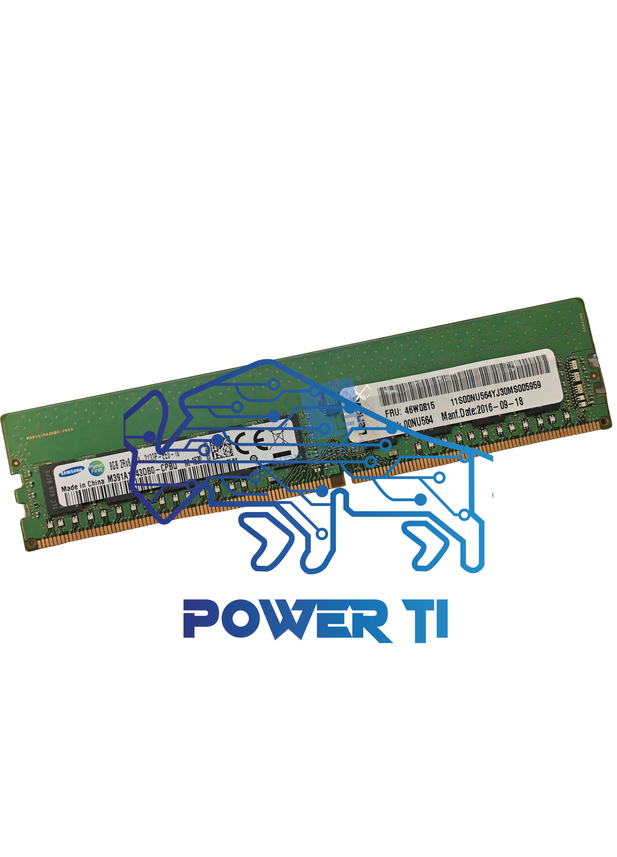 DESCRIPCION:  La memoria Lenovo IBM 8GB PC4-2133P-EE0 ECC UDIMM (referencias 46W0813, 00NU564) es un módulo de memoria DDR4 de 8 GB diseñado para servidores y estaciones de trabajo. Con una velocidad